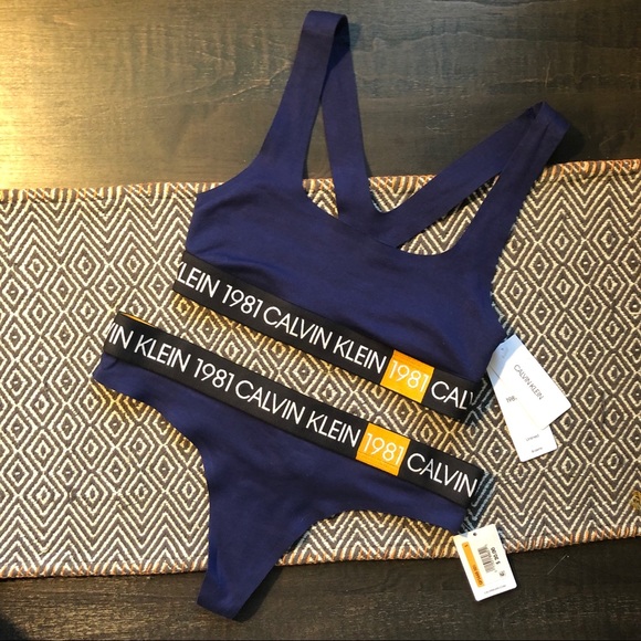 Calvin Klein Other - CK Women's 1981 Bold Logo Unlined Underwear Set